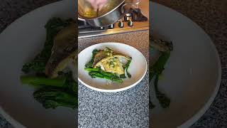 pan fried sea bass friedseafood friedfish seabream [upl. by Atiuqin773]