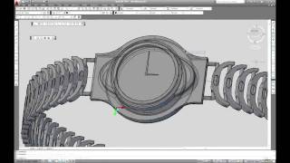 AutoCAD 2010 Creating a Ladies Wrist Watch Profil Produktutveckling Tycho Brahe [upl. by Oirramaj]