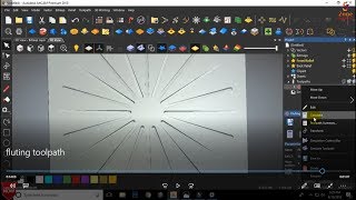 How to Create Fluting Toolpath in Artcam  by GS Zone [upl. by Tegdig186]