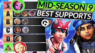 NEW SUPPORT HERO TIER LIST  Best Heroes in MID SEASON 9  Overwatch 2 Meta Guide [upl. by Feeney44]