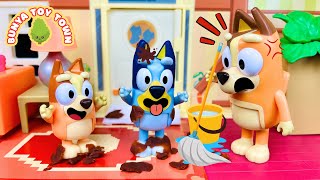 BLUEY Clean Your Mess 🧹  Bluey Toys  Bunya Toy Town [upl. by Tik]