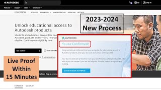 how to create Autodesk student account And Verify AutoDesk Student Account  20232024 new update [upl. by Aluap]