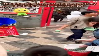 Girl Funny Ball Toss Fail The Spin Trick She Never Knew 🎯😂 [upl. by Nyliahs456]