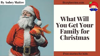 WHAT WILL YOU GET YOUR FAMILY FOR CHRISTMAS🍓 Read along animated picture book with English subtitles [upl. by Avevoneg]