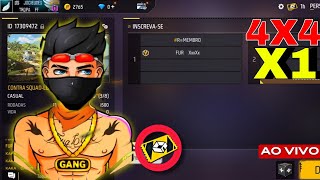 FREE FIRE AO VIVOX1 DOS CRIA4X44V4SALA PERSONALIZADAFF [upl. by Karyl]