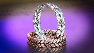 How to Make This Dual Twisted Ring With Basic Tools [upl. by Olra60]