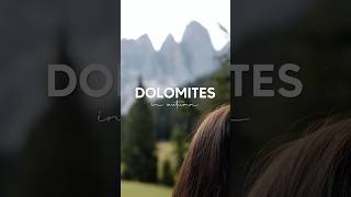 Dolomites in October Autumn Cinematic Vlog with Sony ZVE1 [upl. by Otaner]