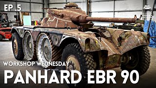 WORKSHOP WEDNESDAY Panhard EBR 90 turret and central wheel fitting Approaching COMPLETION [upl. by Oilejor]