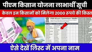 PM Kisan Beneficiary List 2024 ll 2024 PM Kisan Beneficiary List  Check Your Payment Status Now [upl. by Xam]