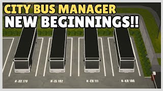 BUS DRIVER STARTS HIS OWN BUS COMPANY IN CITY BUS MANAGER  DAY 1 [upl. by Kliber]