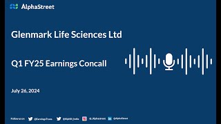 Glenmark Life Sciences Ltd Q1 FY202425 Earnings Conference Call [upl. by Weiss]