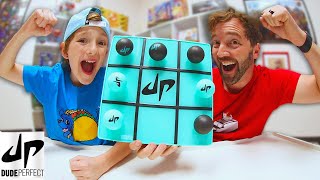 Father Son PLAY STICKY TIC TAC TOE  Dude Perfect [upl. by Rimidalv]