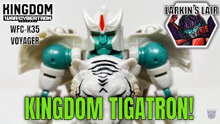 Transformers Kingdom Voyager Maximal Tigatron Review WFCK35 Retail Release Larkins Lair [upl. by Esined]