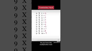 Timetables Hack maths gcsemaths [upl. by Avera886]