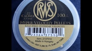 Super Fast RWS HyperVelocity 22 Pellets  Incredible Penetration [upl. by Crutcher]