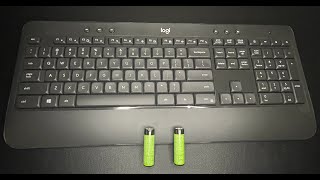 Logitech K540 Wireless Keyboard Battery Replacement [upl. by Nit]