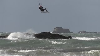 Kitesurf SaintMalo Bretagne  France HD [upl. by Euqinommod]