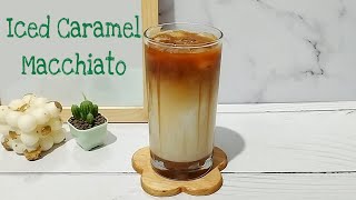 How To Make Starbucks Iced Caramel Macchiato [upl. by Oicelem]