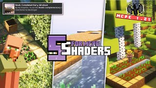 TOP 5 SHADER NEWB MIRIP COMPLEMENTARY REIMAGINED  Minecraft PE 121  MCPE Render Dragon Low Device [upl. by Neehsar]