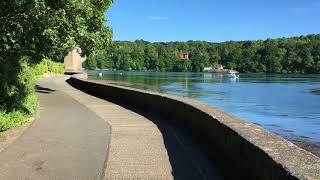 Anglesey Coastal Path Belgian Promenade and Menai Strait in Menai Bridge on beautiful summers day [upl. by Nomelc]