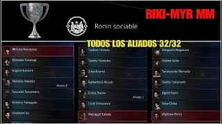 Rise of the Ronin trofeo Ronin sociable 32 aliados [upl. by Aehsila]