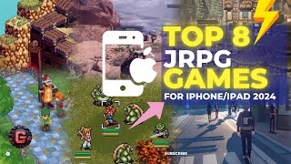 Top 8 JRPG Games for iOS in 2024  New Best Japanese Role Playing Games for iPhoneiPad Users [upl. by Ahcila]