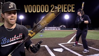 Hitting with the 2024 DeMarini Voodoo 2piece  BBCOR Baseball Bat Review [upl. by Hametaf]