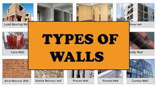 Different Types of Walls  Most common types of walls  BArch Theory  Architecture Aptitude [upl. by Eillib]