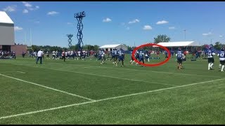 Janoris Jenkins Throws Punch At LB Eric Pinkins At Giants Camp [upl. by Irafat]