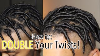 How To Divide Your Twists  Separating Comb Twists  Mens Twists Stlye [upl. by Laine]