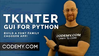 Create Font Chooser App  Python Tkinter GUI Tutorial 192 [upl. by Paquito]