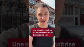 Nouvelle maîtrise en enseignement  Vidéojournal [upl. by Cusack]