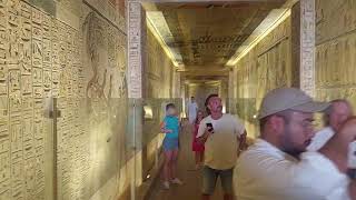 Tomb of King Ramesses IX  KV6 in Valley of the Kings Luxor ancient Egypt  Pharaonic Tombs [upl. by Gnihc]