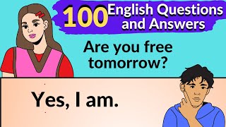 100 English Questions and Answers ✅ Speaking Course ✅ [upl. by Yelir753]