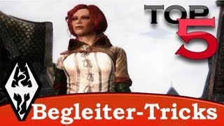 Skyrim  Die besten Tricks amp Glitches für Begleiter Top 5 [upl. by Alleuqcaj]