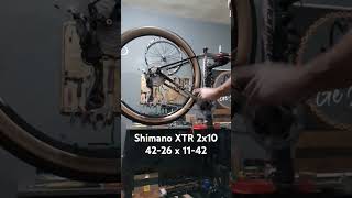 Shimano XTR 2x10 4226 x 1142 bikereels bike shimano [upl. by Kauslick173]