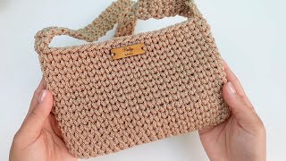 🌈Bolso o Cartera PARA EL DIARIO Tejida a Crochet paso a paso❤ [upl. by Razid821]