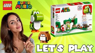 Unbox amp Review  Super Mario Lego Yoshis Gift House Expansion 71406 Character Guide  Walkthrough [upl. by Anihsat]