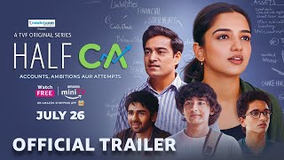 Half CA  Official Trailer  ft Ahsaas Channa  TVF  Streaming FREE 26th July on Amazon miniTV [upl. by Hannavas]