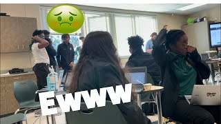 Crazy fart spray prank pt2 high school edition cops involved [upl. by Atteuqihc]