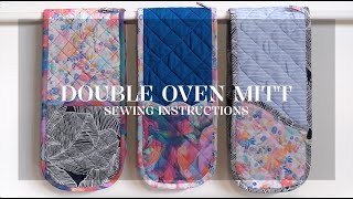 Oven Mitt Sewing Instructions [upl. by Nydia68]