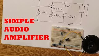 SingleTransistor Audio Amplifier  How the Common Emitter Amplifier Works [upl. by Hermina346]