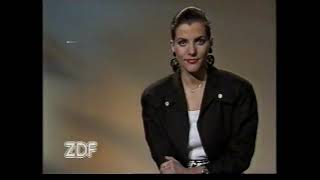 ZDF Ansage Birgit Schrowange  quotMädchenjahre einer Königinquot 09041989 [upl. by Mercer]