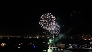 花火  fireworks  横浜スパークリングナイト 横浜ハンマーヘッド 4K 2023年12月9日 [upl. by Kartis]