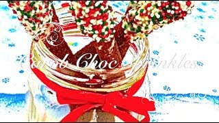 Xmas Carob DOG Choc Sprinkle Treats  DIY sweet treats  a tutorial by Cooking For Dogs [upl. by Assirod]