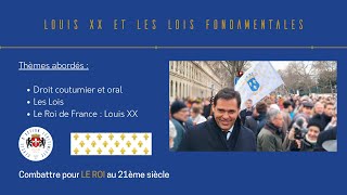 Louis XX et les Lois Fondamentales  Capsules légitimistes [upl. by Aleemaj]