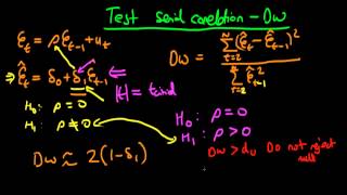 Serial correlation  The DurbinWatson test [upl. by Sayce623]