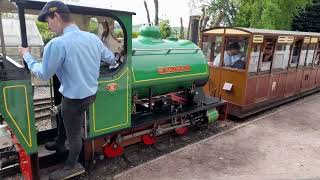 Mr hallworth arriving into perrygrove Station at perrygrove railway on the 11524 [upl. by Ainaznat251]