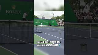 carlos AlcarAz drop shot practice [upl. by Nitreb]