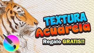 Consigue Textura de Acuarela para Tus ilustraciones GRATIS [upl. by Japheth755]